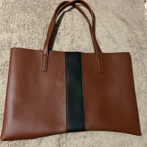 Vince Camuto Brown and Black Tote Bag